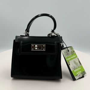 NWT Kendall & Kylie Black Vegan Leather Handbag Crossbody
